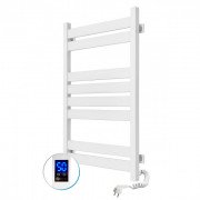 Электрический полотенцесушитель NAVIN Largo 500х800 Sensor (подключение справа) таймер белый бархат 12-844053-5080