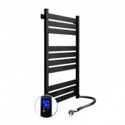 Електрична сушка для рушників NAVIN Largo 500х1000 Sensor (підключення праворуч) таймер чорний муар 12-244053-5010