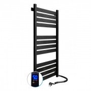 Електрична сушка для рушників NAVIN Largo 500х1200 Sensor (підключення праворуч) таймер чорний муар 12-244053-5012