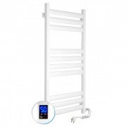 Електрична сушка для рушників NAVIN Ellipse 500х1000 Sensor (підключення праворуч) таймер білий оксамит 12-845053-5010