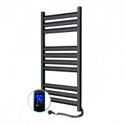 Електрична сушка для рушників NAVIN Ellipse 500х1000 Sensor (підключення праворуч) таймер чорний муар 12-245053-5010