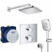 Душевая система скрытого монтажа Grohe Grohtherm Cube с Vitalio Comfort 250 Cube хром UA26415SC7