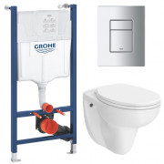Комплект инсталляции Grohe Solido Even 4 в 1 c унитазом сиденьем и клавишей смыва UA38971966A