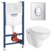 Комплект инсталляции Grohe Solido Start 4 в 1 c унитазом сиденьем и клавишей смыва UA38971964A