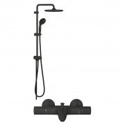 Душева система Grohe Vitalio Start System 250 із термостатом Precision Start чорний матовий UA303904TR