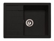 Мойка для кухни Teka Astral 45 B-TG 65х50 см с крылом тегранит черный металлик 40143580