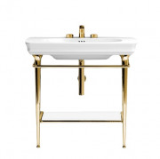 Консоль під раковину ArtCeram Civitas на 90 см із полицею золото CIA009 73