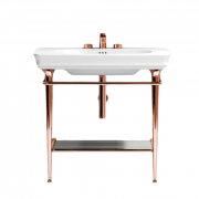 Консоль под раковину ArtCeram Civitas на 90 см с полкой-решеткой розовое золото CIA008 77