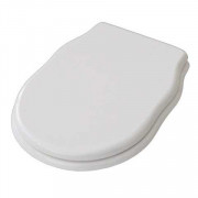 Сидіння з унітазною кришкою ArtCeram Hermitage Soft-Close дюропласт білий петлі бронза HEA005 01;72