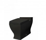 Чаша унітазу-моноблок ArtCeram Jazz 36х69 см кераміка чорний матовий JZV003 17;00