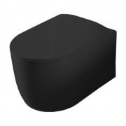 Унитаз подвесной ArtCeram Monet безободковый 36х52 см керамика черный матовый MNV001 17;00