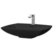 Раковина для ванної ArtCeram Jazz 70х48 см кераміка чорний матовий JZL004 17;00