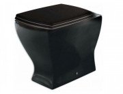 Унитаз напольный ArtCeram Jazz 36х54 см керамика черный матовый JZV002 17;00
