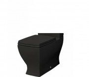 Чаша унитаза-моноблок ArtCeram Jazz 36х69 см керамика черный матовый JZV003 17;00