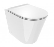 Унитаз напольный Ponsi Surf безободковый 36,5х56,5 см керамика белый глянец BCSURLVASO0003