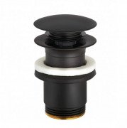 Донный клапан для раковины Kludi Push-Open черный матовый 1042639-00