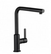 Змішувач для кухні Kludi L-ine S з висувною лійкою чорний матовий 408513975