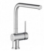 Змішувач для кухні Kludi L Steel одноважільний нержавіюча неполірована сталь 45803F877