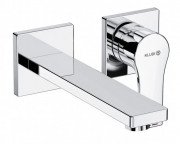 Смеситель для раковины Kludi Zenta SL 180 настенный на 2 отверстия хром 482440565