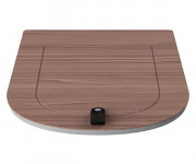 Сиденье с крышкой для унитаза ArtCeram The One дюропласт грецкий орех THA001 83