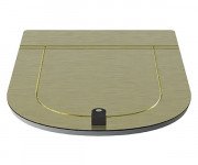 Сидіння із кришкою для унітазу ArtCeram The One дюропласт золото THA001 73