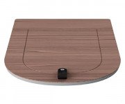 Сидіння з кришкою для унітазу ArtCeram The One дюропласт волоський горіх THA001 83