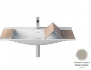 Раковина для ванной ArtCeram The One 90х42 см керамика бежевый THL002 41;00