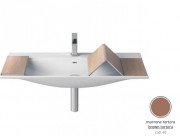 Раковина для ванної ArtCeram The One 90х42 см кераміка світло-коричневий THL002 40;00