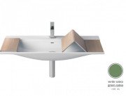 Раковина для ванной ArtCeram The One 90х42 см керамика зеленый шалфей THL002 44;00