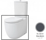 Чаша унітазу-компакту Artceram File 2.0 36х67 см кераміка сіро-синій (denim) FLV003 37;00