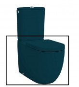 Чаша унітазу-компакту Artceram File 2.0 36х67 см кераміка синьо-зелений FLV003 42;00