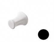 Крючок для ванной ArtCeram Civitas одинарный керамика черный глянцевый CIC008 03;00