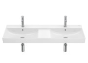 Раковина для ванної Roca Ona 120x46 см подвійна Fineceramic® білий A32768B000