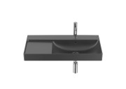 Раковина для ванної Roca Ona 80x46 см чаша праворуч Fineceramic® чорний матовий A327688080