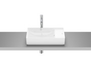 Раковина для ванної Roca Ona 55x34,5 см чаша зліва Fineceramic® білий A32768C000