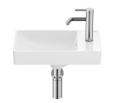 Раковина для ванної Roca Ona 45x26 см чаша зліва Fineceramic® білий A327681000