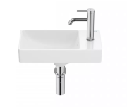 Раковина для ванної Roca Ona 45х26 см чаша зліва Fineceramic® білий A327681004