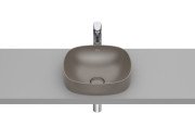 Раковина для ванной Roca Inspira 37х37 см Fineceramic® кофейный A32750R660