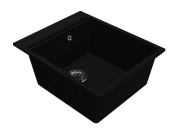 Мийка для кухні Miraggio Lagoon 41,9х50,8 см кварцовий пісок Mirastone чорний 0002563