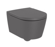 Унитаз подвесной Roca Inspira Rimless 37х48 см сантехническая керамика оникс A346528640