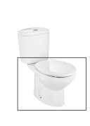 Чаша унітазу-компакту Roca Victoria 35,5х65,5 см сантехнічна кераміка білий A342392000