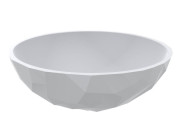 Раковина для ванної Miraggio Sapfire cup Matt 43х43 см Miramarble Matt білий маовий 0002255