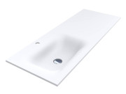 Раковина для ванної Miraggio Jessel 1200 L matt 120х45 см Miramarble Matt білий матовий 0002279