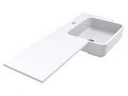 Раковина для ванної Miraggio Fontana R Matt 104х45 см Miramarble Matt білий матовий 0001894