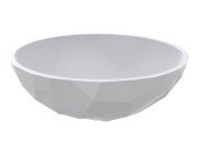 Раковина для ванной Miraggio Sapfire cup 43х43 см Miramarble белый глянцевый 0002254