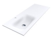 Раковина для ванної Miraggio Jessel 1200 L matt 120х45 см Miramarble Matt білий матовий 0002279