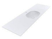 Раковина для ванної Miraggio New York 1850 Matt 185х55 см Miramarble Matt білий матовий 69125564