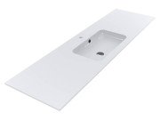 Раковина для ванной Miraggio Della 1800 180х50 см Miramarble белый глянцевый 69125566