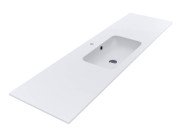 Раковина для ванной Miraggio Della 1800 Matt 180х50 см Miramarble Matt белый матовый 69125567