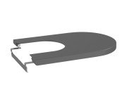 Кришка для біде Roca Inspira Soft-Close Supralit® онікс A80652264B